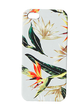 Scotch and Soda leather floral iphone case