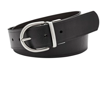FOSSIL black leather belt