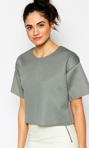 Asos scuba crop top