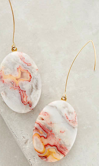 Anthropologie stone earrings