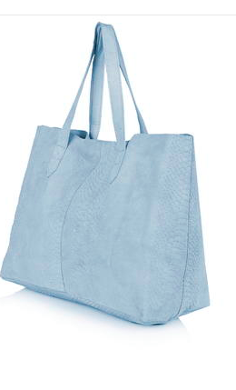 Topshop blue tote bag