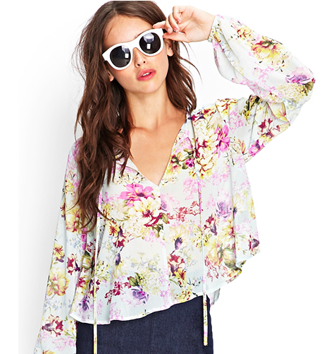 Forever 21 floral top