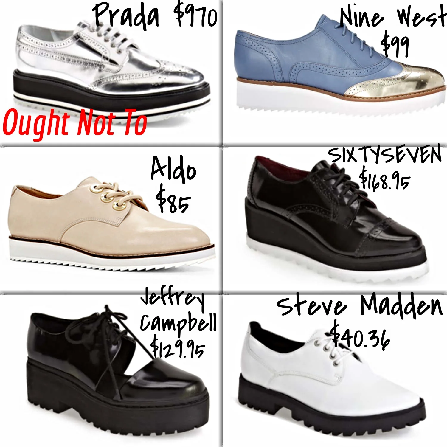 cheap platform oxfords