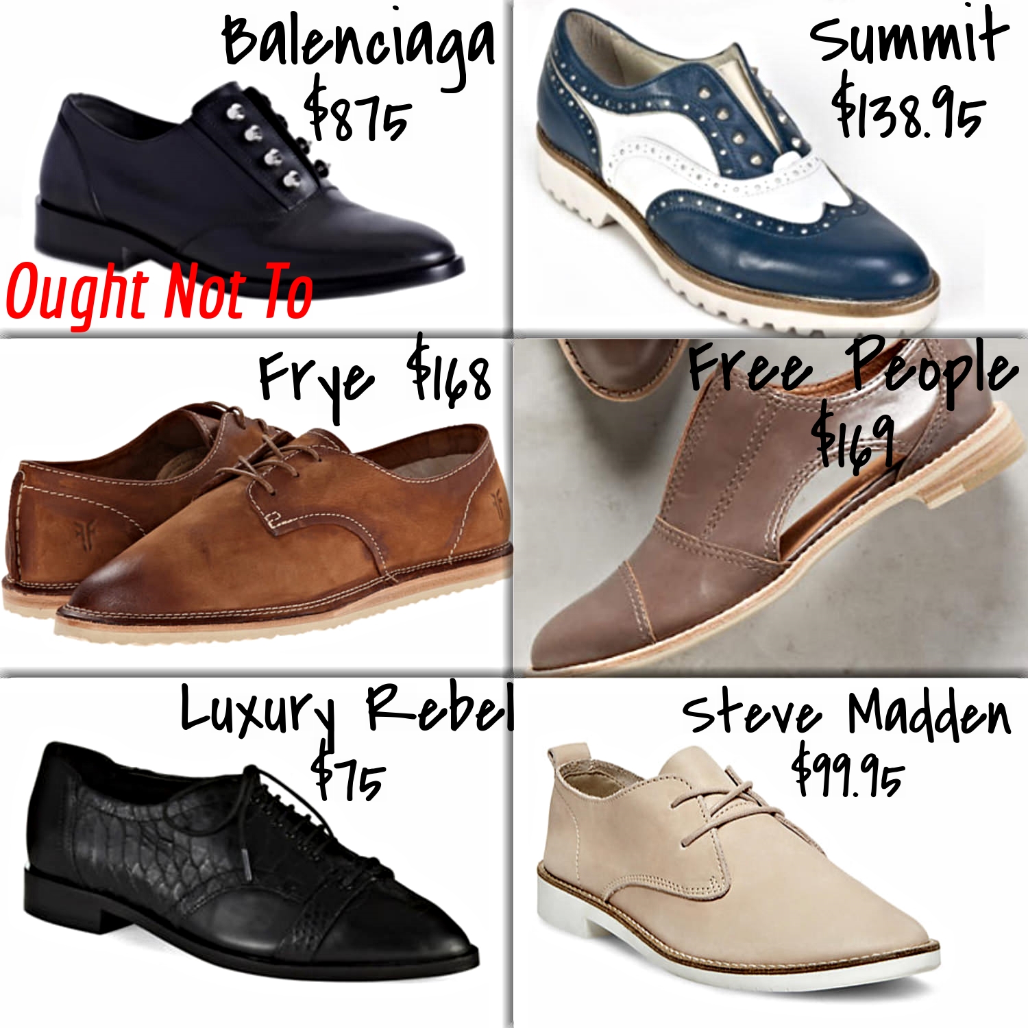 Ought Not To, Ought To: Oxfords | Truffles and Trends