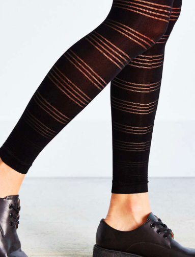 Urban Outfitters sheer striped leggings