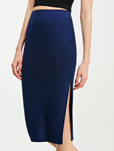 Forever 21 slit midi skirt