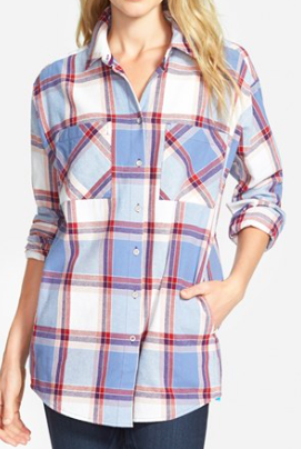 Sandra flannel plaid shirt