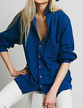 Free People Flannel button down