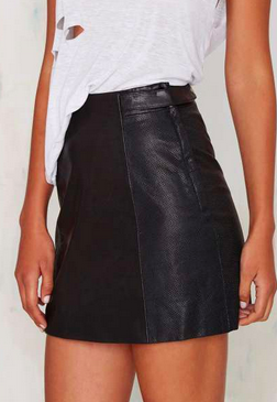 Nasty Gal leather mini skirt