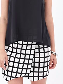 Forever 21 checkered mini skirt