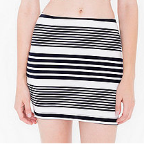 American Apparel striped mini skirt