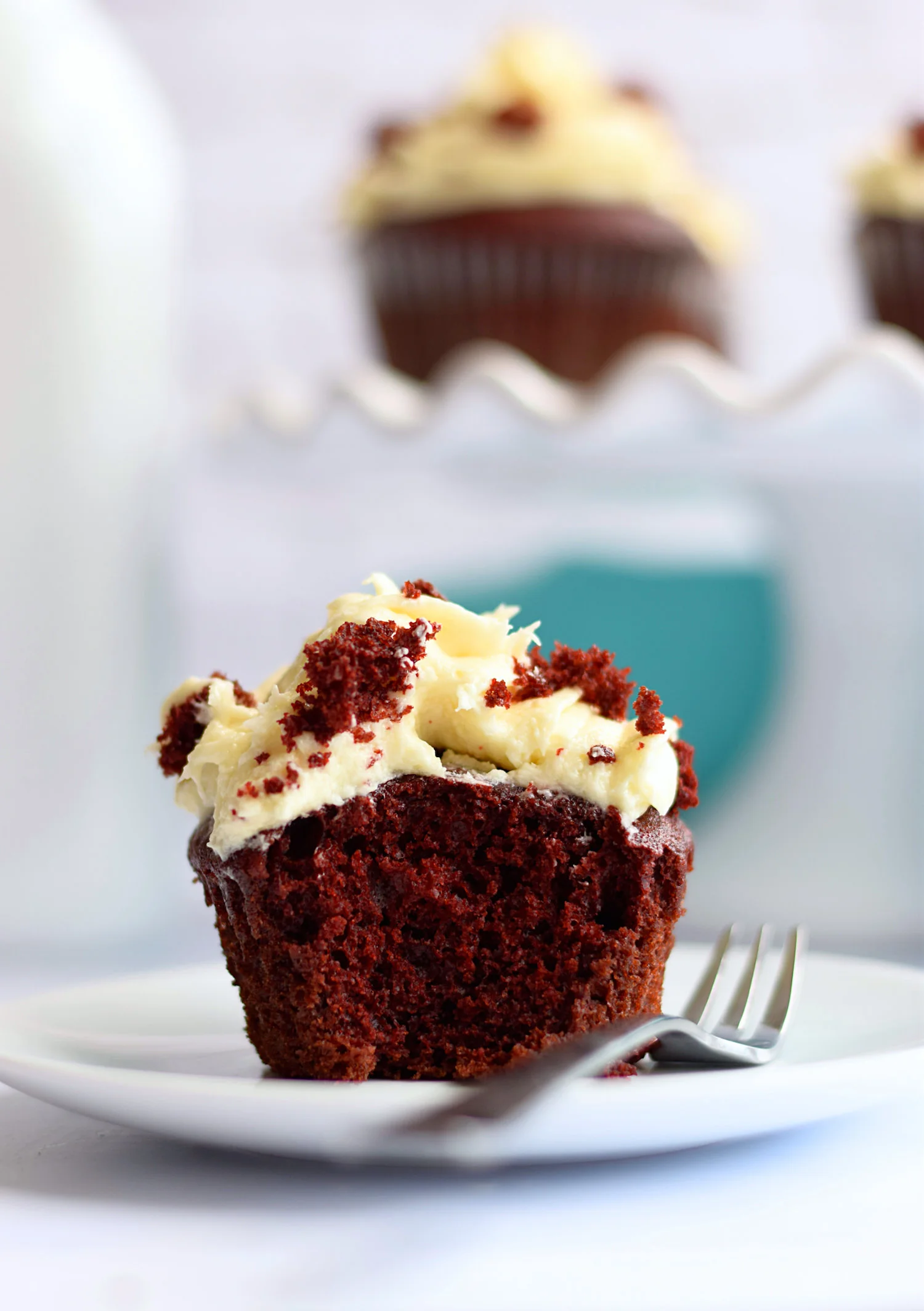 Red Velvet Cupcakes with Cream Cheese Frosting + Video