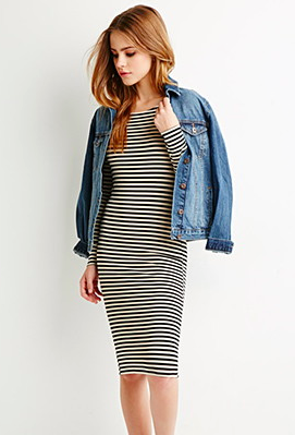 Forever 21 striped tee dress