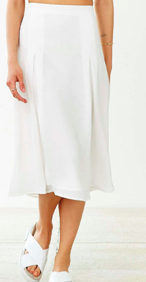 Urban Outfitters white midi skirt