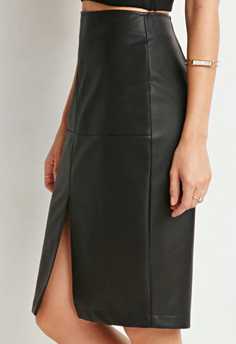 Forever 21 faux leather pencil skirt