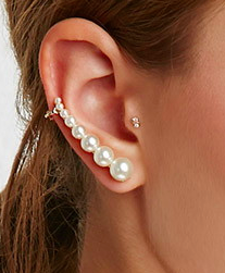 Forever 21 pearl cuff earring