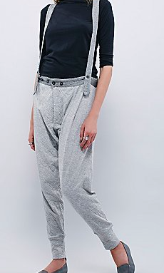 Free People Grey Overalls