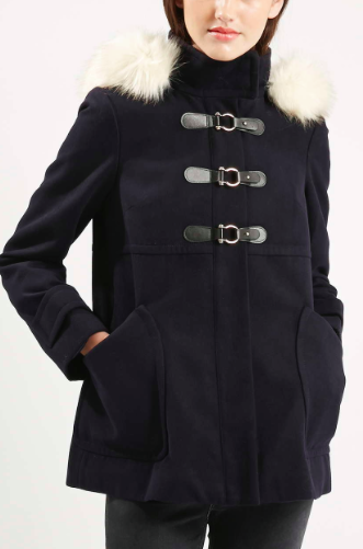 Topshop wool coat