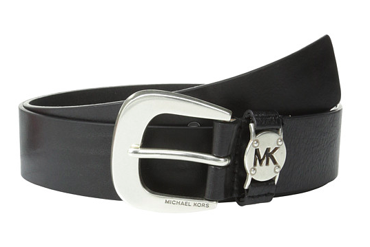 Michael Kors black leather belt