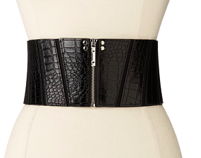 BCBG thick black belt 