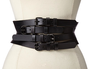 BCBG Wide Multi Straps Buckle Waist Belt