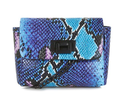 Topshop snakeskin small crossbody bag