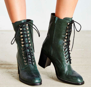 Urban Outfitters midi lace up boots