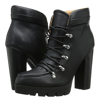 Report lace up heeled booties