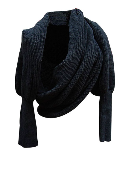 Leegoal knit wrap scarf