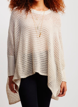 Aeropostale poncho knit sweater