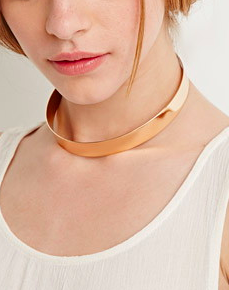 Forever 21 metallic choker