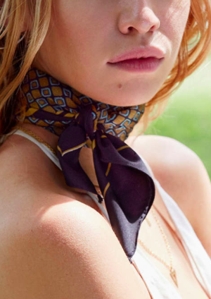 Urban Outfitters silky square scarf