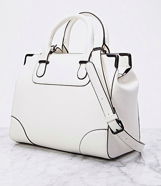 FOREVER 21 FAUX LEATHER SATCHEL