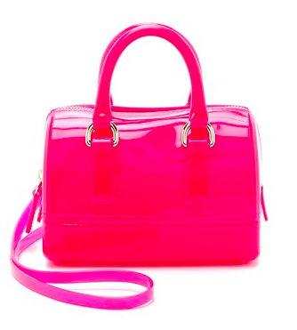 Furla hot pink mini satchel