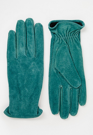 Pieces suede gloves