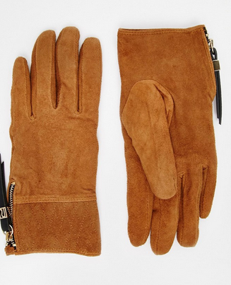 River Island suede gloves