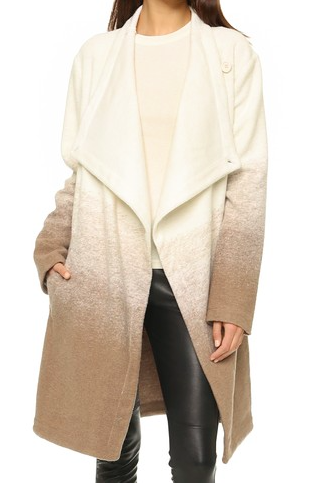 BB Dakota ombre wool coat