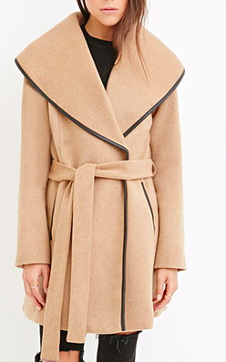 Forever 21 wool wrap coat