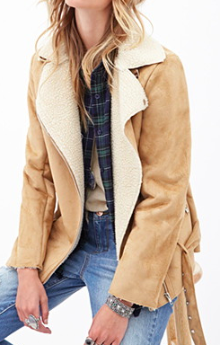 Forever 21 faux shearling jacket