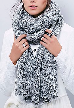 Free People scrabble scarf