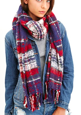 Forever 21 plaid scarf