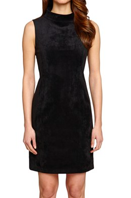 Tahari faux suede dress