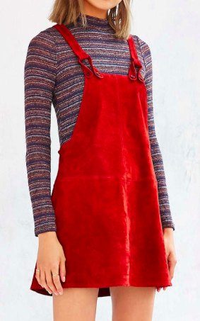 Cooperative Brandy Suede Overall Dress