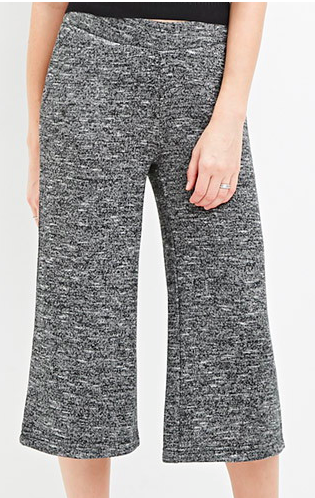 Forever 21 marled knit culottes