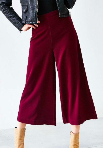 Urban Outfitters red culottes