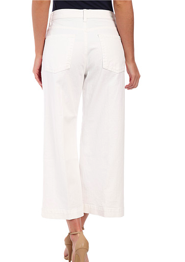 7 For All Mankind Cullotte w/ Trouser Hem in Runway White