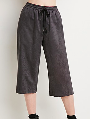 Forever 21 faux suede culottes