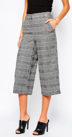 River Island houndstooth culottes