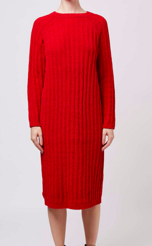 Topshop neon sweater dress