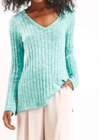 Topshop ribbed blue sweater